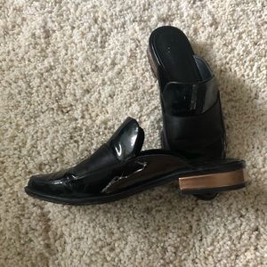 Tibi denni patent leather oxford mules - 37.5